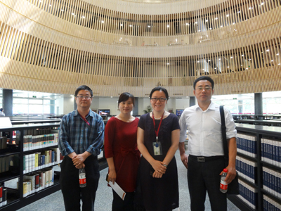 我院圖書館到清華大學人文社科圖書館、北方工業大學圖書館參觀學習