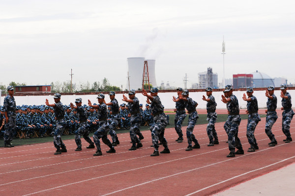 青春風 迷彩綠 軍人禮——我校舉行2017級新生軍訓開營式