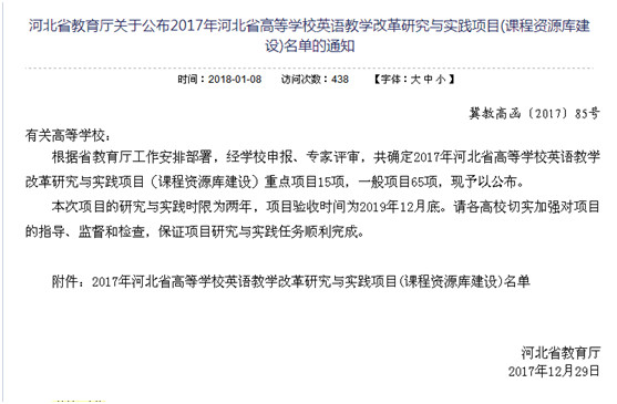 我校多項教改課題獲省教育廳批準立項
