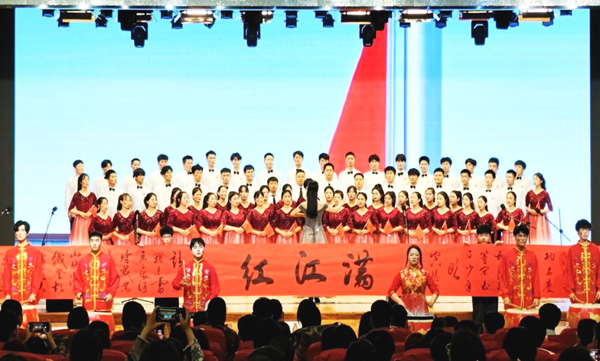 保定理工學院||管理學院||我校舉辦“青春孕育無限希望，青年創造美好明天”大型合唱會
