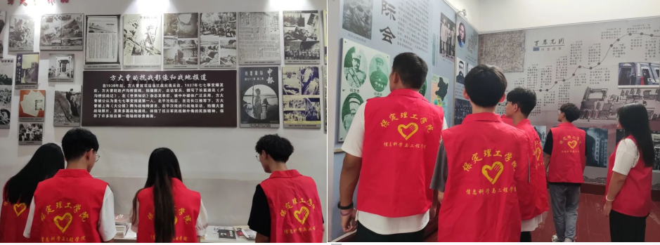 在太行博物館,實踐團的成員們參觀了展館陳列的歷史文物,結合所學知識講解了歷史故事。同時,親身感受了文物道具的歷史溫度和厚重感,激發了團隊成員們的興趣和愛國熱情。
