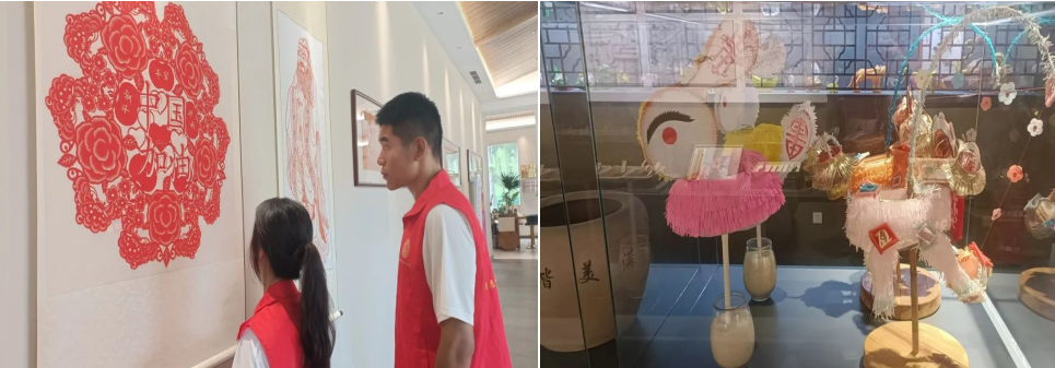 在太行博物館,實踐團的成員們參觀了展館陳列的歷史文物,結合所學知識講解了歷史故事。同時,親身感受了文物道具的歷史溫度和厚重感,激發了團隊成員們的興趣和愛國熱情。