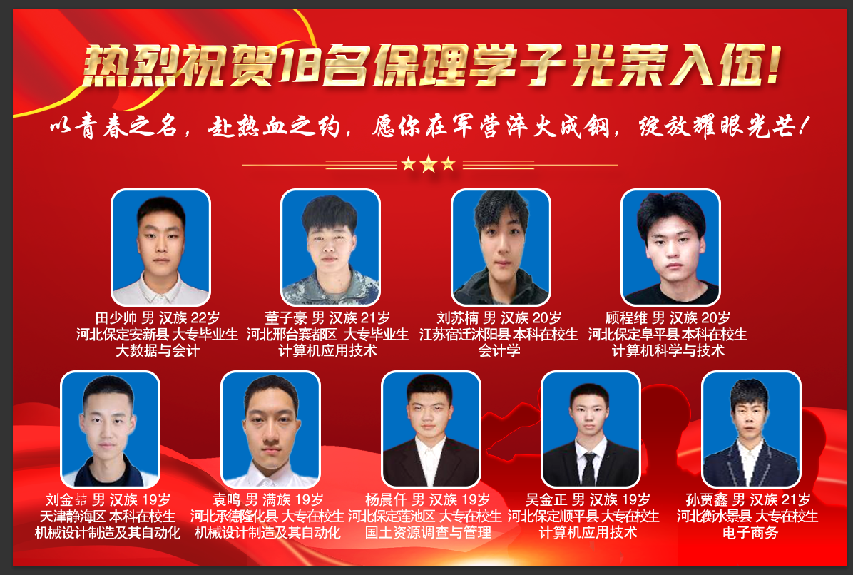 喜報！青春筑夢軍營 熱血書寫擔當 保理學工處保定理工學院學工處 ? ? 2025年05月27日 20:03 ?