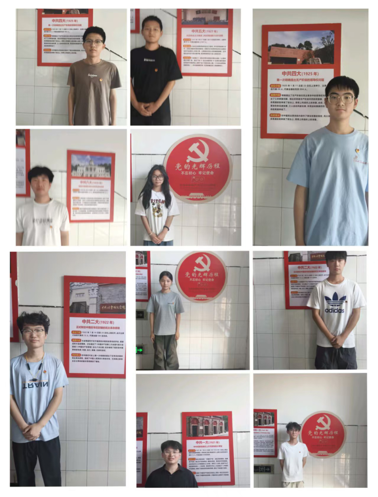 告白青春，與團旗，團徽合影活動