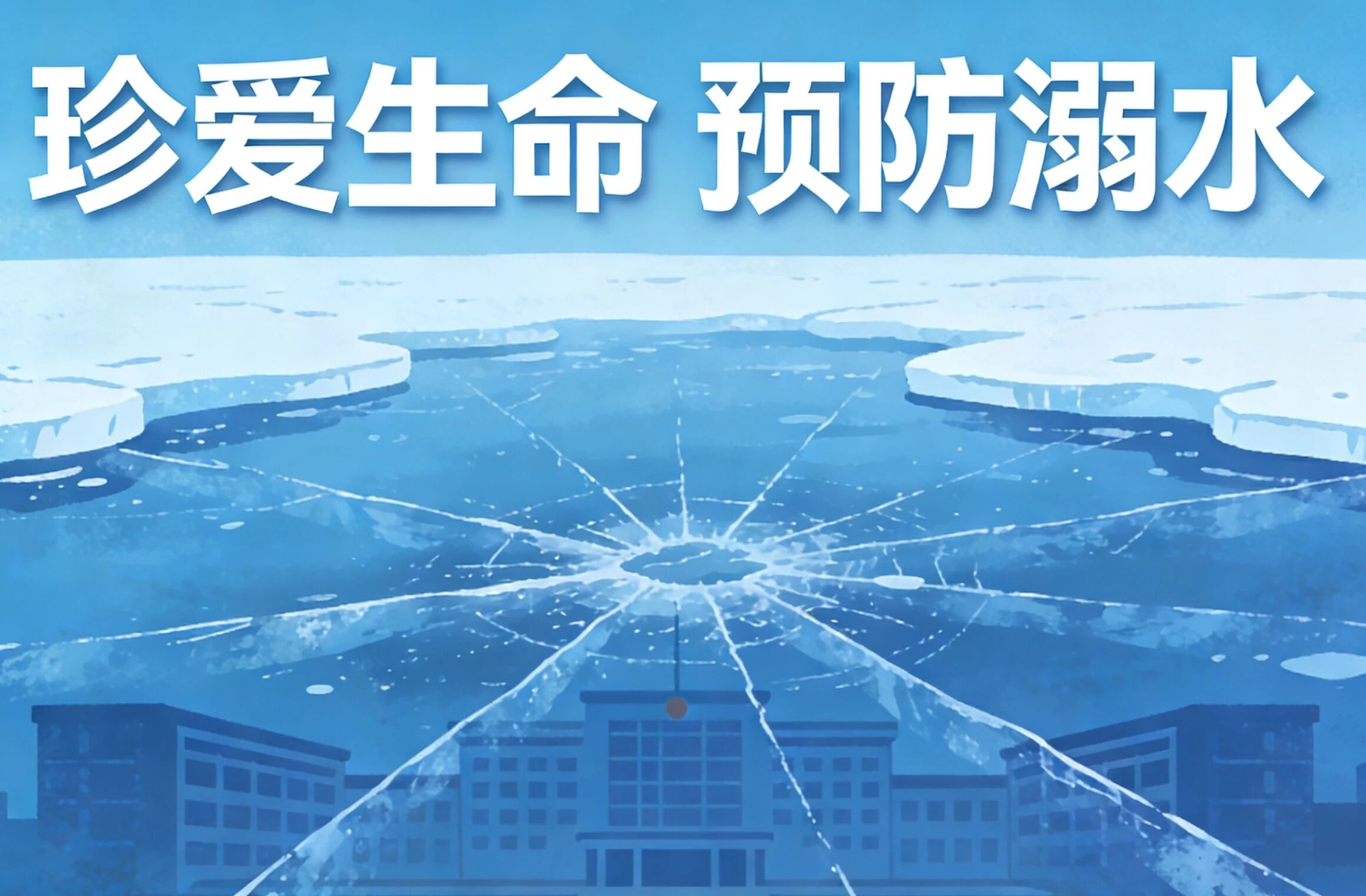 安全教育|保定理工學院|管理學院|遠離冰面陷阱，守護生命安全
