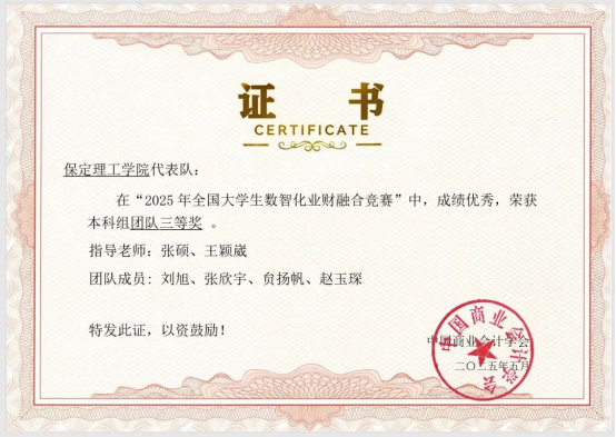 劉旭——國獎風采