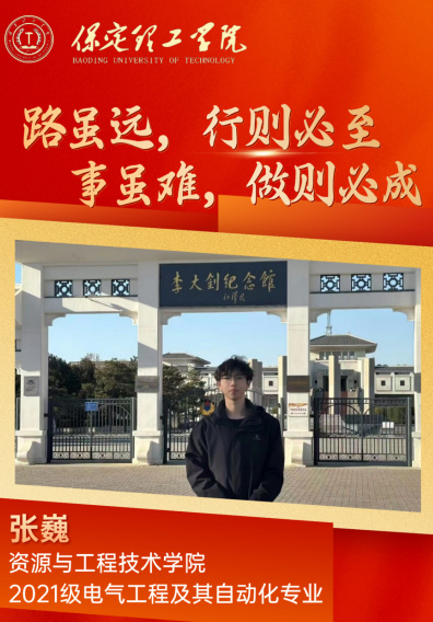 【榜樣引領】國家獎學金獲得者風采展示——張巍